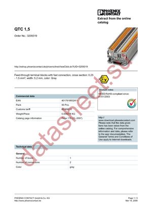 3205019 datasheet  